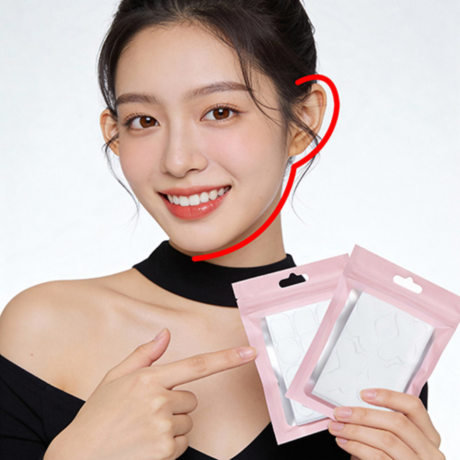 리빙스윗 누운귀 테이프 요정귀 스티커, 60개, 나비