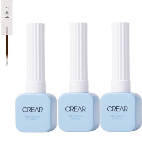 뷰젤 뉴 크레아 듀얼 크리스탈 클리어젤, 3개, 10g, 라이너솔대