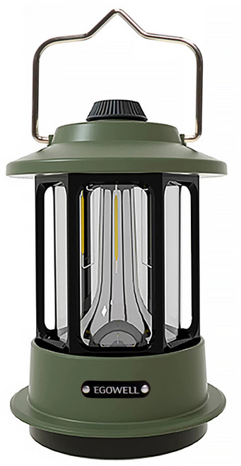 이고웰 빈티지 다이얼 감성 캠핑랜턴 충전식, 그린, 1개
