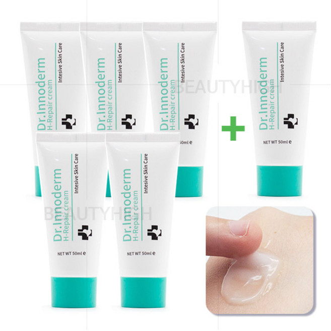 (5+1 총6개)닥터이노덤 H리페어크림 50ml - 보습강화재생크림, 6개