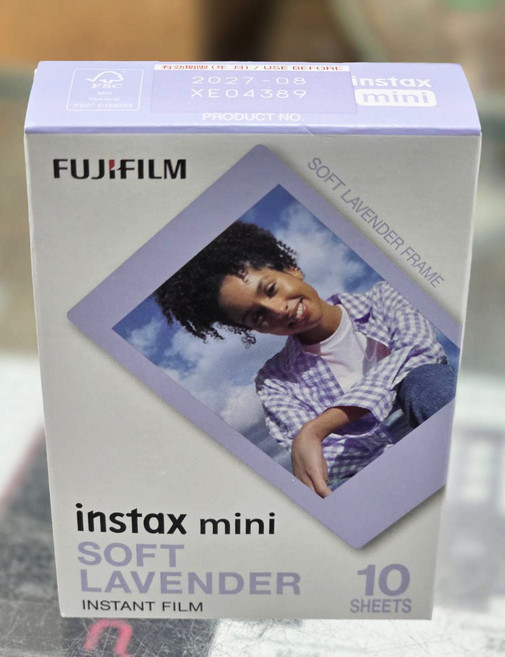 FUJIFILM instax mini 拍立得底片, 1個, 紫邊