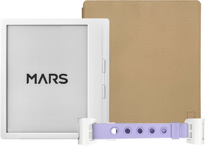 이노스페이스원 마스 7인치 이북리더기+스트랩+플립케이스(베이지), Wi-Fi, 64GB, 화이트+퍼플밴드/플립케이스(베이지)