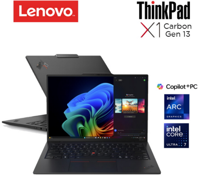레노버 2025 씽크패드 X1 카본 G13 14 코어Ultra7, 블랙, 1TB, 32GB, WIN11 Pro, 21NSS03500