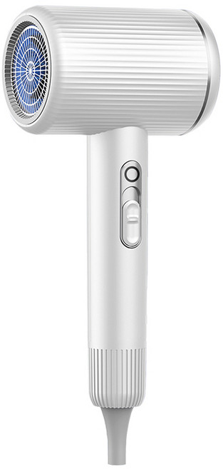 BENAS 음이온 보호 빠른 건조 경량 헤어드라이어 2100W, 하얀색