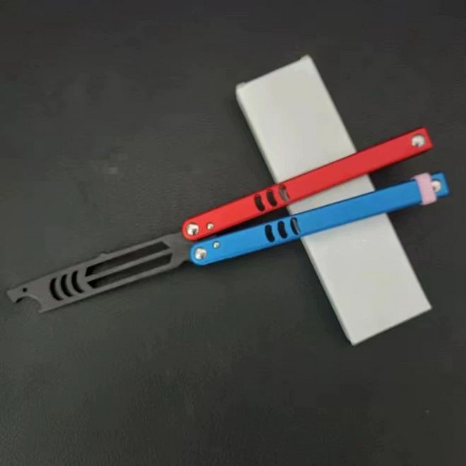 송 스퀴디 스퀴드 은색 나비 상어 전투 방어 훈련 미끄럼 연습, 1개, 빨강 파랑