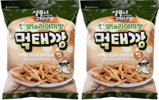 열풍으로 구워낸 청양 데리야끼 먹태깡, 2개, 200g