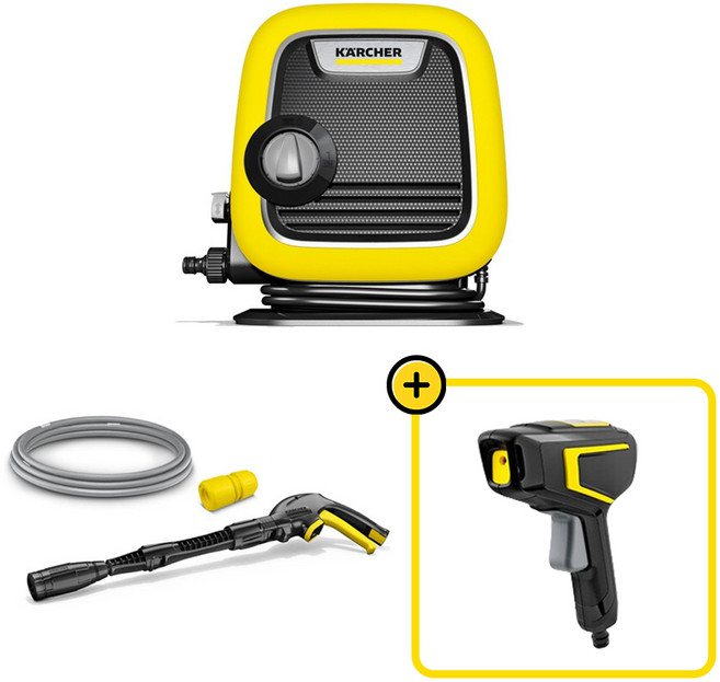 카처 K MINI 고압세척기 & WBS3 워터스프레이 패키지, K MINI + WBS3