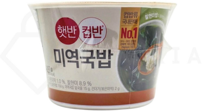 햇반 컵반 미역국밥, 167g, 48개