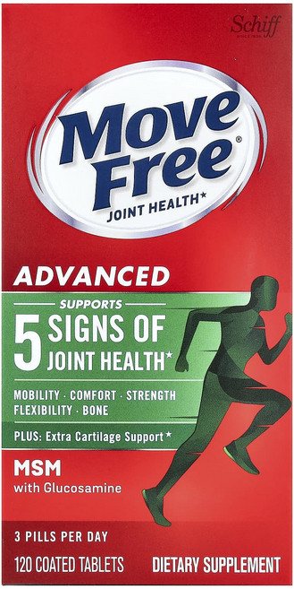특별한효과 Schiff Move Free® 관절 건강 어드밴스드 코팅 정제 120정 곧일시품절됩니다, 1개