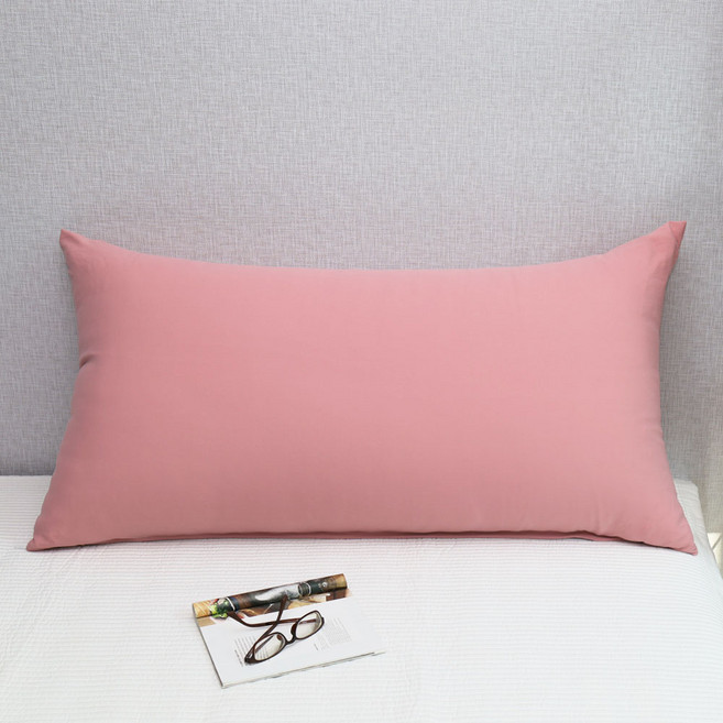 (커버+솜포함) 대형 등쿠션 등받이쿠션 110X60 사이즈, 110X60 등쿠션, 세미무지, 핑크 (솜포함)