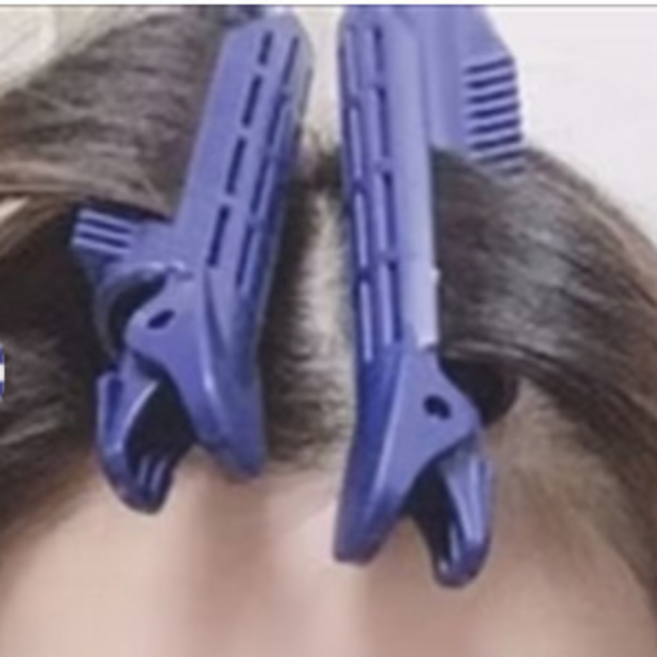 앞머리 모류교정펌 셀프 모류교정 남자가르마집게 남자앞머리볼륨집게, 6개, 민트