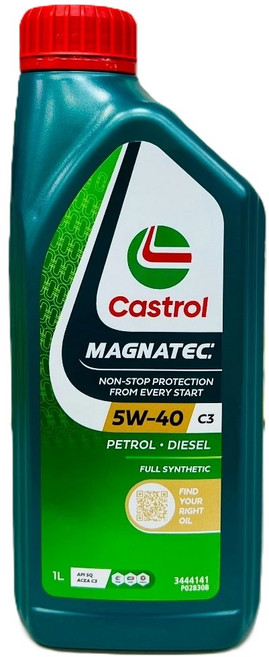 油工廠 CASTROL MAGNATEC C3 5W40 1L 全合成機油 汽柴油通用, 1個