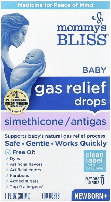 Mommy's Bliss 베이비 가스 릴리프 드롭 신생아 및 유아 30ml(1fl oz), MommysBliss베이비가스릴리프드롭신생아및유아30m - 쿠팡