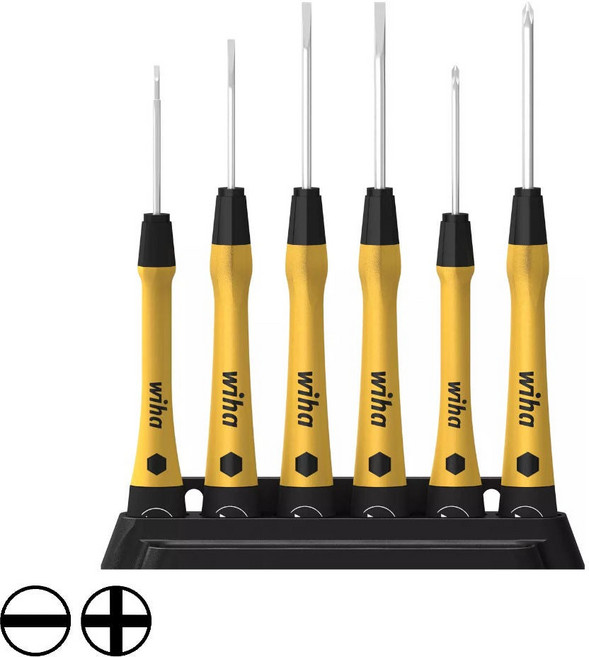 wiha 이하 정밀 드라이버세트 ESD 정전기방지, 10개