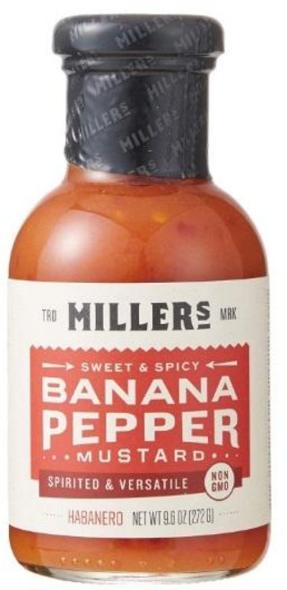 Millers 밀러 바나나 페퍼 하바네로 머스터드 소스, 6개, 269g
