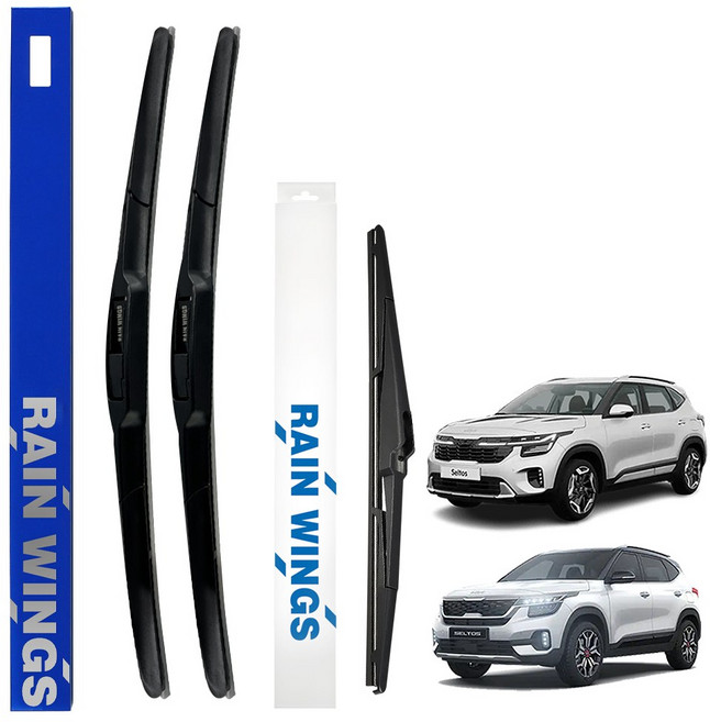 기아 셀토스 순정(호환)형 하이브리드 와이퍼 19년07월~현재 전면 후면 후방 리어 세트 1.6 가솔린 디젤 터보 2WD 4WD 트렌디 프레스티지 노블레스 시그니처