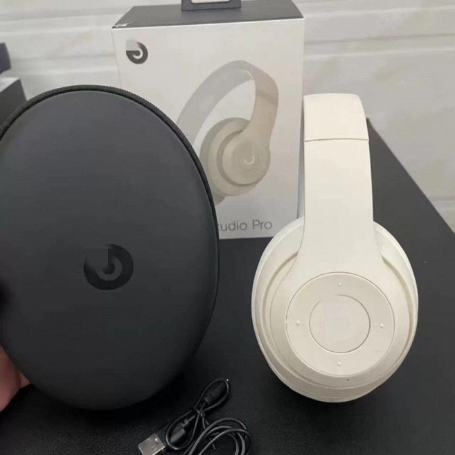 Beats 頭戴式無線藍牙耳機, 頂配 studio白色*LR立體棉+影院,頂配版-支持IOS彈窗 +B標+指示燈