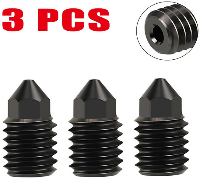 Bambu Lab X1 x1c p1p P1S 노즐 경화 강철 0.2 0.4 0.6 0.8 Bambulab 업그레이드 된 핫 엔드 3D 프린터 용 1.0mm, [00] 3 (pcs), 26) 0.8mm - 3 pcs