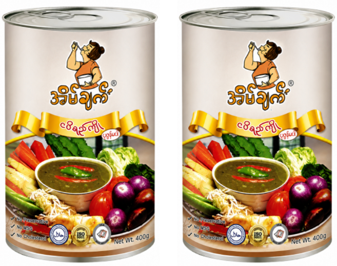 미얀마 베스트 피쉬 페이스트 소스 흰캔 / Myanmar Best Fish Paste Sauce White Can, 2개, 400g