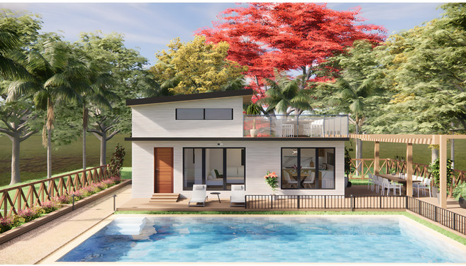 [우영에코홈] 프리미엄 농촌체류형쉼터 10평형(+다락 4평) 페어리D *계약금