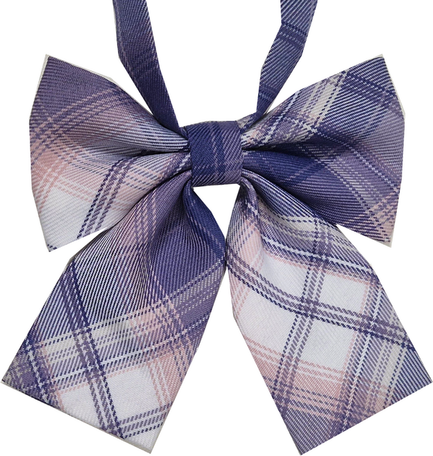 리본 타이 교복 체크 넥타이