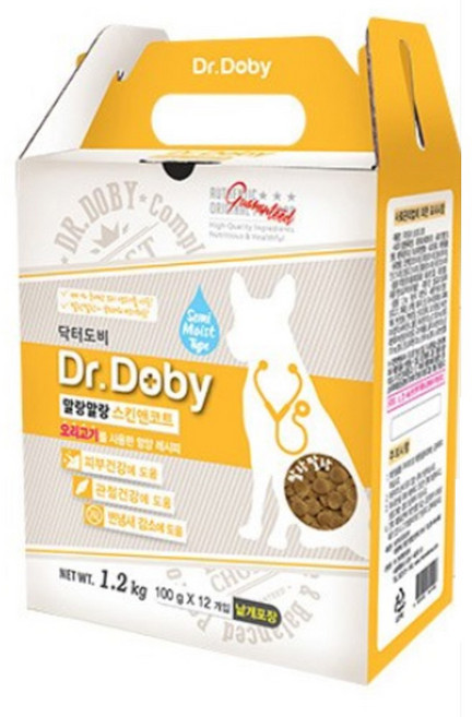 인터펫코리아 전연령 강아지 말랑말랑 스킨앤코트 소프트사료, 오리, 1.2kg, 2개