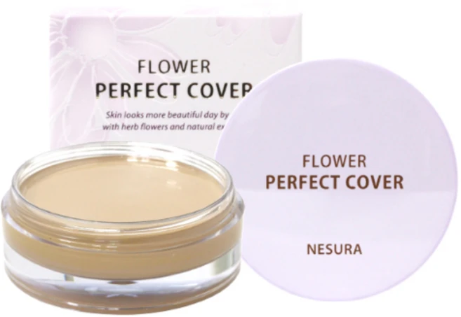 ...네슈라 데이브 플라워 퍼펙트 커버 23g 결점커버, 2호 자연스러운베이지, 1개 - 쿠팡