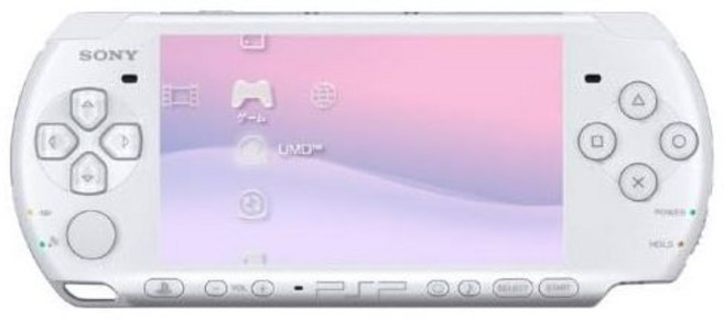 소니 PSP 슬림 및 라이트 3000 시리즈 휴대용 게임 콘솔 배터리 2개 포함 화이트 갱신, 소니 PSP 슬림 및 라이트 3000 시리즈 휴대용 게