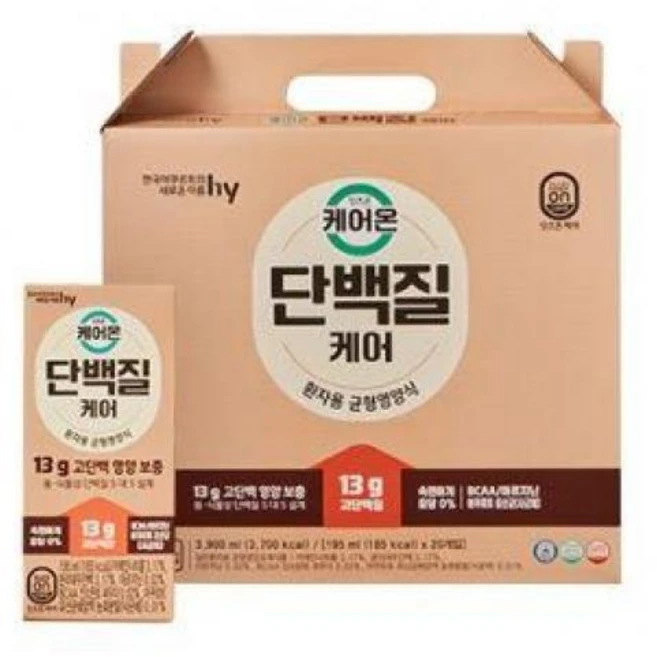 잇츠온 케어온 단백질케어 실온 195mlx20개, 20개, 195ml - 쿠팡