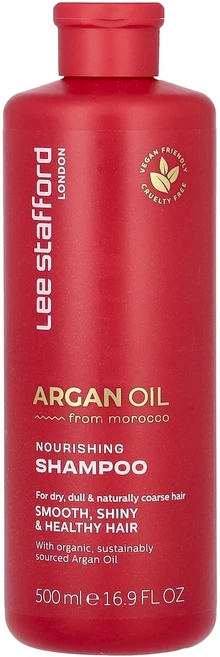 Lee Stafford 아르간 오일 너리싱 샴푸 건조하고 칙칙하고 자연스럽게 거친 모발용 500ml(16.9fl oz), LeeStafford아르간오일너리싱샴푸건조하고칙칙하고자, 1개, 500ml - 쿠팡