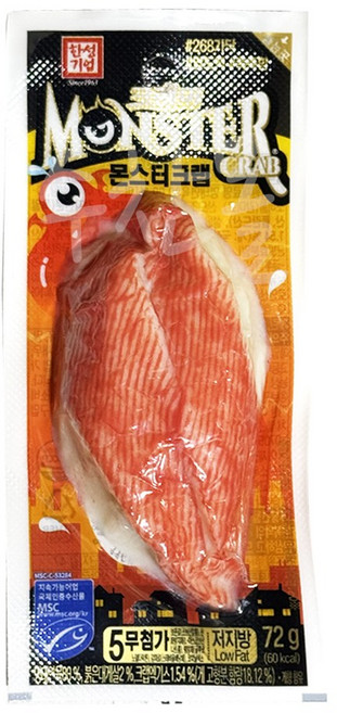 한성기업 한성 몬스터크랩 72g, 5개