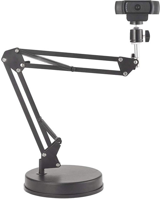 웹캠 스탠드 카메라 마운트 22인치 서스펜션 붐 가위 암 로지텍 웹캠용 C925e C922x C930e C920 C615 고프로 히어로 8765 아를로 울트라프로프로 2프로 3, 1개