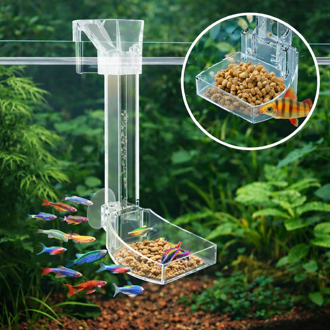 어항 먹이 집중기 수질관리 급식존 사료 분산 방지 물생활 용품, 1개