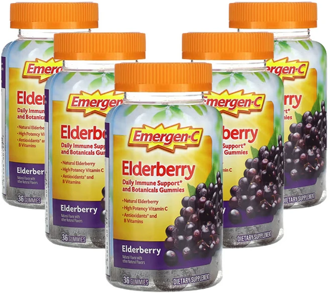 이머젠-C 엘더베리 36구미젤리, 5개, 36정 - 쿠팡