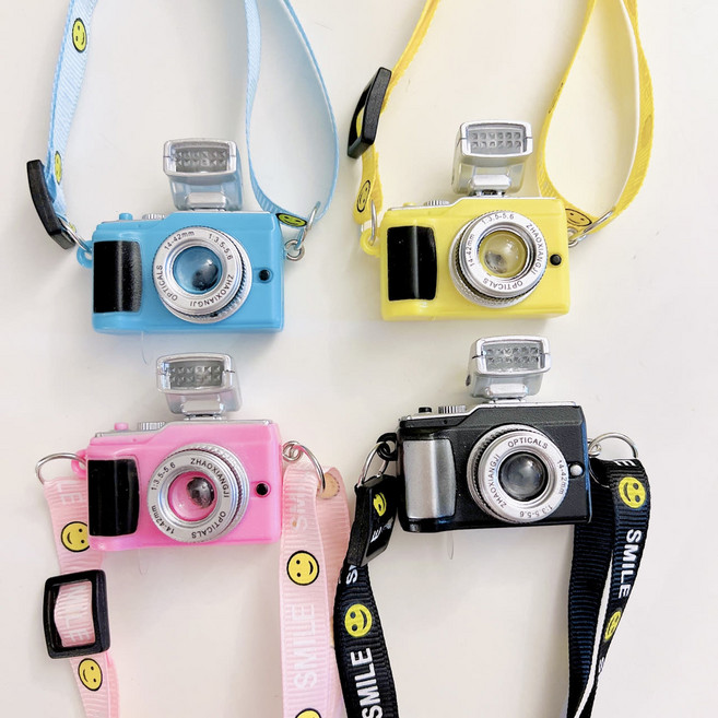 플래쉬 터지는 미니어처 인형 카메라 소품 장식, 스카이