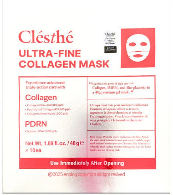 세인트프랑 끌레스떼 울트라-파인 콜라겐 마스크 (), 1개, 1개입 - 쿠팡