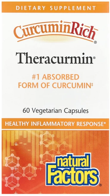 Natural Factors Curcuminrich® Theracurmin® 30mg 베지 캡슐 60정, 60정 베지캡슐, 1개 - 쿠팡