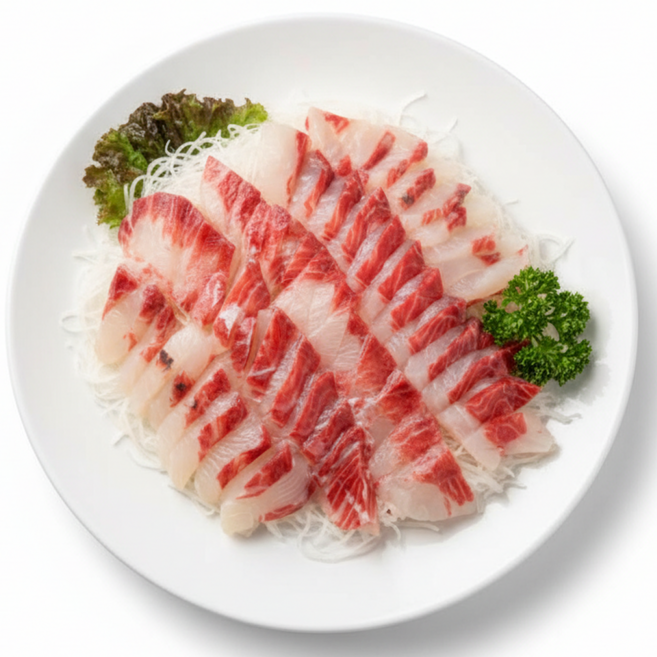 [초장포함] 보리 숭어회 통영 자연산, 1박스, 300g (자연산)