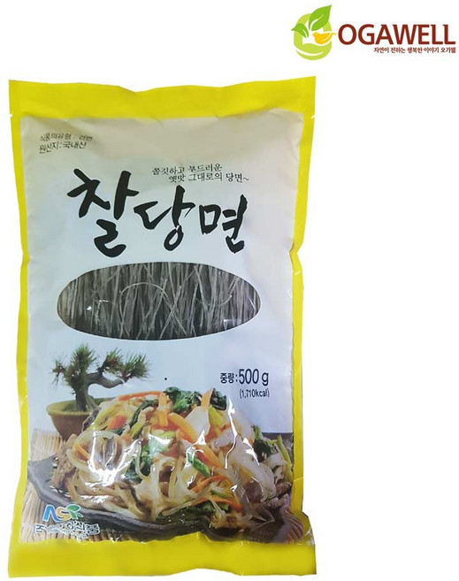 안성식품 국내산 찰당면(잘린) 500g, 1개
