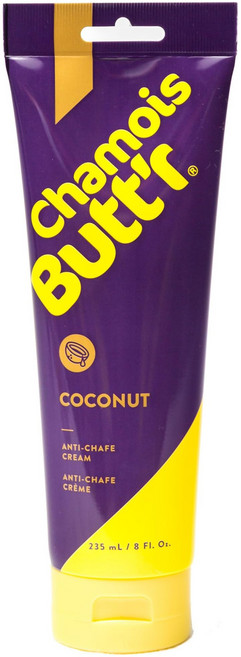 샤모아 버터 코코넛 안티-차프 크림 8 온스 튜브 Chamois Butt'r Coconut Anti-Chafe Cream 8 Ounce Tube, N/A, 1개