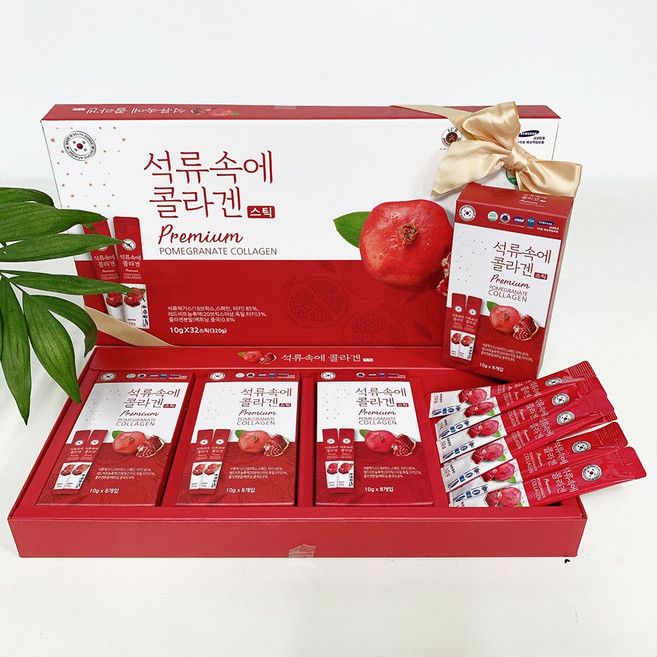 정삼원 석류속엔 콜라겐 액상 스틱 하루 한포 식약청 해썹 인증 비타민 구연산 선물세트, 10g, 1