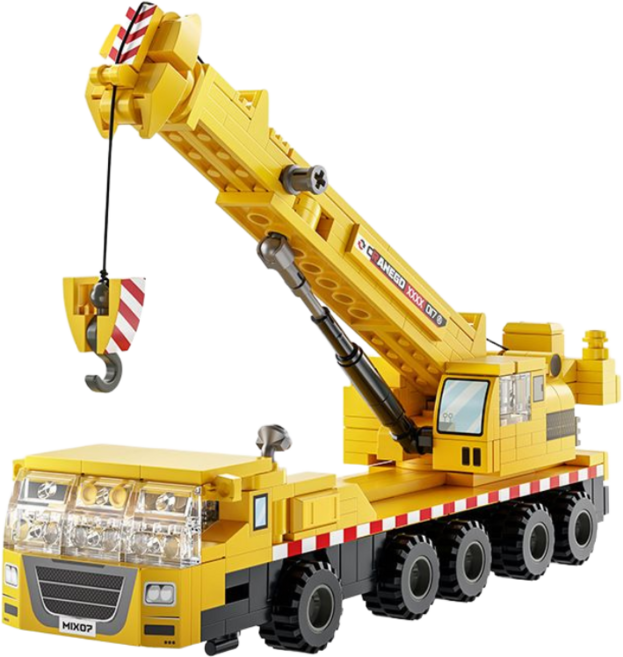 [나노킹-감성블럭] 공사 중장비 시리즈 3종 나노블럭 DN135, 1개, 기중기