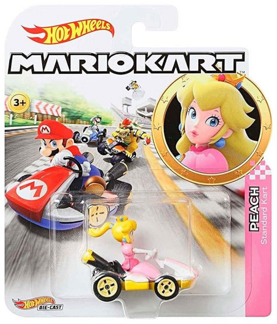 핫 휠 Hot Wheels 마리오 카트 MARIO KART 피치 공주 스탠다드 GBG28, 상세페이지 참조, 1개