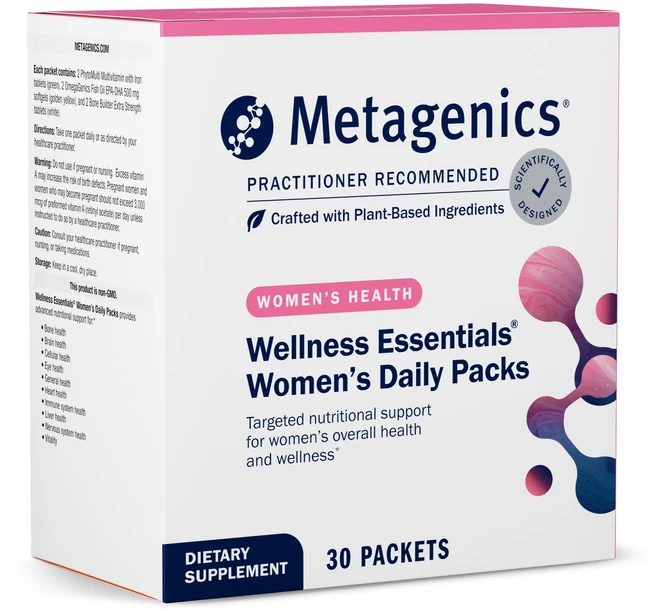 Metagenics Wellness Essentials Women - Daily Multivitamin Packets - Women's Multivitamins - Bone D, 1개 - 쿠팡