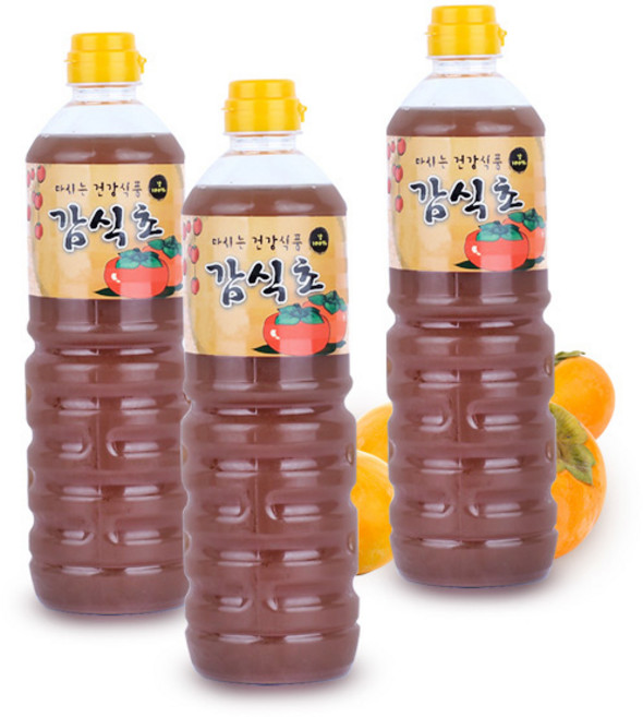 삼백식품 3년숙성 감원액100% 감식초, 3개, 1L