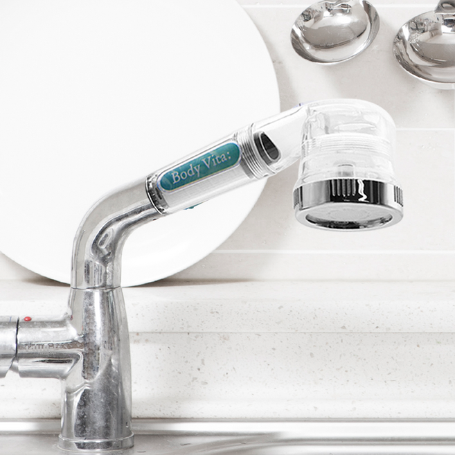 바디비타 싱크대 필터/ 녹슨 수도관 수돗물 녹물 유충 중금속 부유물질 등 찌꺼기 제거, 1개