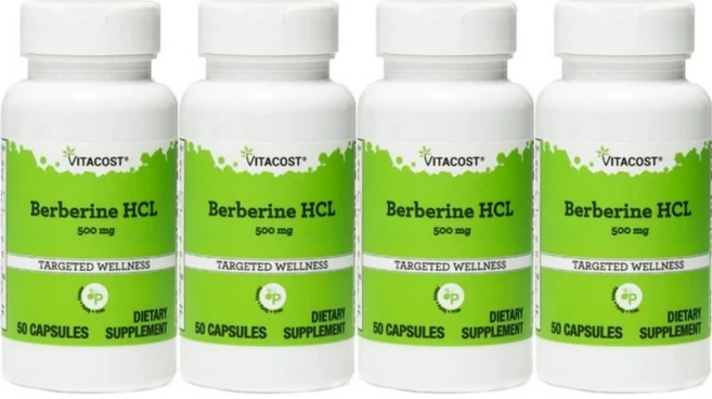 비타코스트 베르베린 HCl 500mg, 4팩, 50정 - 쿠팡