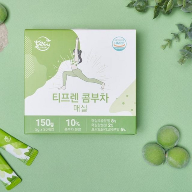 1+1 티프렌 콤부차 매실 분말스틱 30입 (2박스) gaj*0155kq, 상세페이지 참조, 30개, 5g