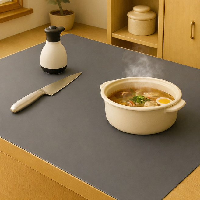 오토림 논슬립 실리콘 다용도 매트 대형, 1개, 60*80, 그레이