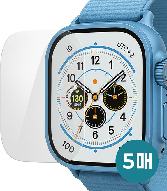 다이아큐브 애플워치 울트라3 49mm 슬림 EPU 보호필름 5P 곡면엣지대응 고감도터치 스크래치복원 간편부착, 5개